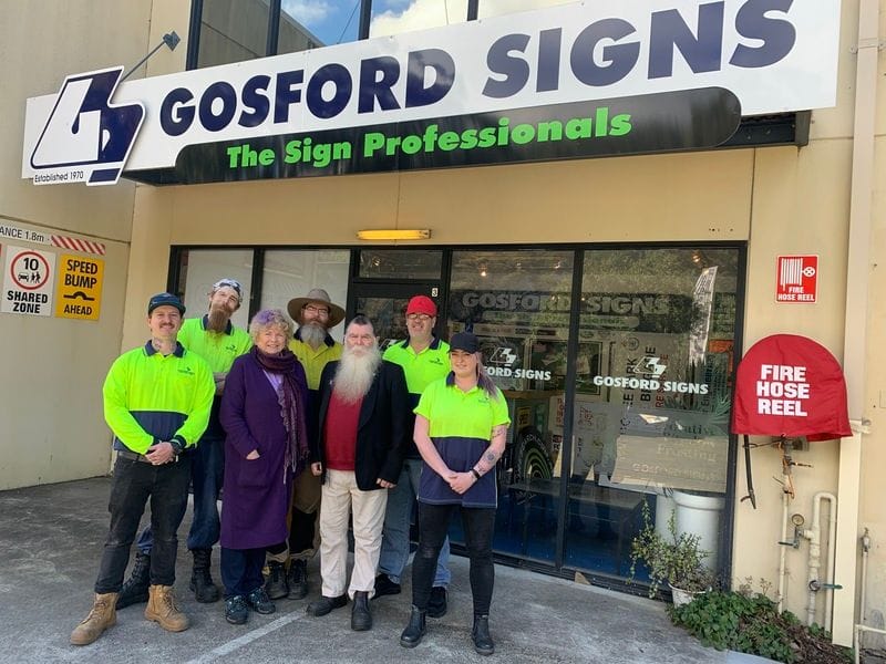 Gosford Signs - 50 years one family Gosford Signs - 50 years one family